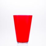 COPO MILK SHAKE VERMELHO CRISTAL